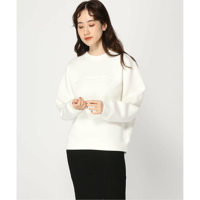 GUESS(ゲス)の【キナリ(G6K5)】【L】GUESS スウェット (W)New Elly Sweatshirt レディースのトップス(トレーナー/スウェット)の商品写真