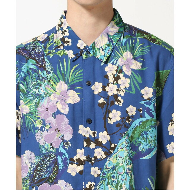 GUESS(ゲス)の【ブルー(F7NS)】(M)Eco Rayon Shangri LA Shirt メンズのトップス(シャツ)の商品写真