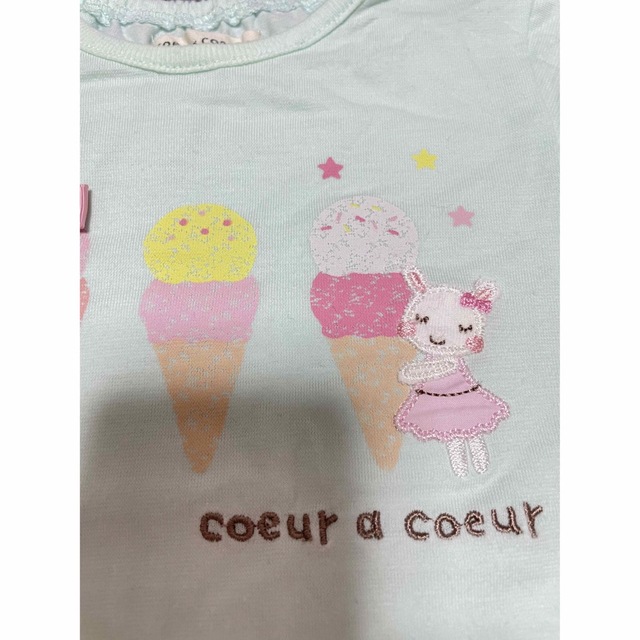 coeur a coeur(クーラクール)のTシャツ 80 クーラクール キッズ/ベビー/マタニティのキッズ服女の子用(90cm~)(Tシャツ/カットソー)の商品写真