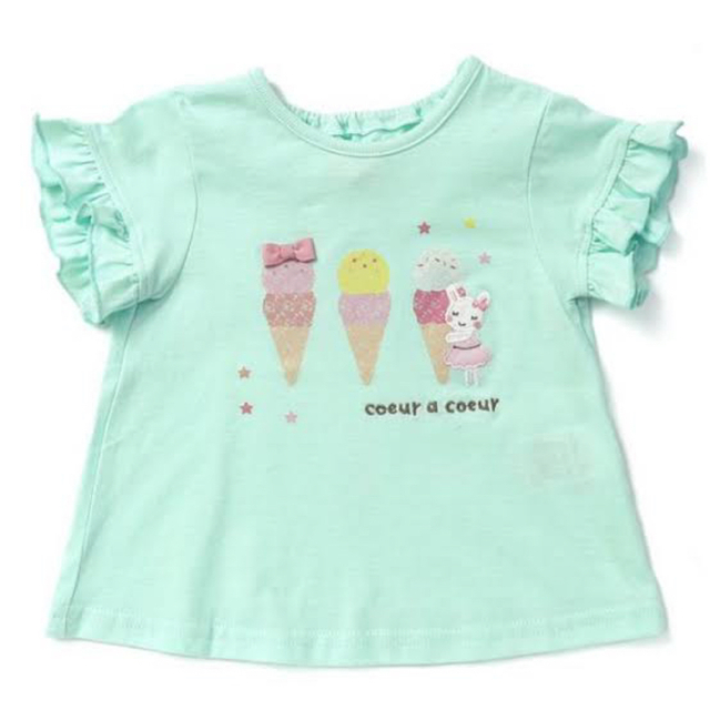 coeur a coeur(クーラクール)のTシャツ 80 クーラクール キッズ/ベビー/マタニティのキッズ服女の子用(90cm~)(Tシャツ/カットソー)の商品写真