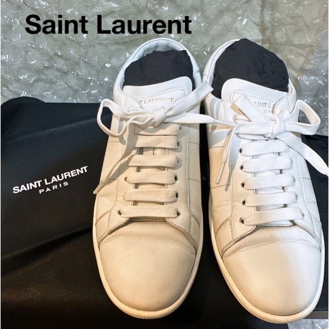 Saint Laurent ローカット スニーカー ホワイト 美品 | tspea.org