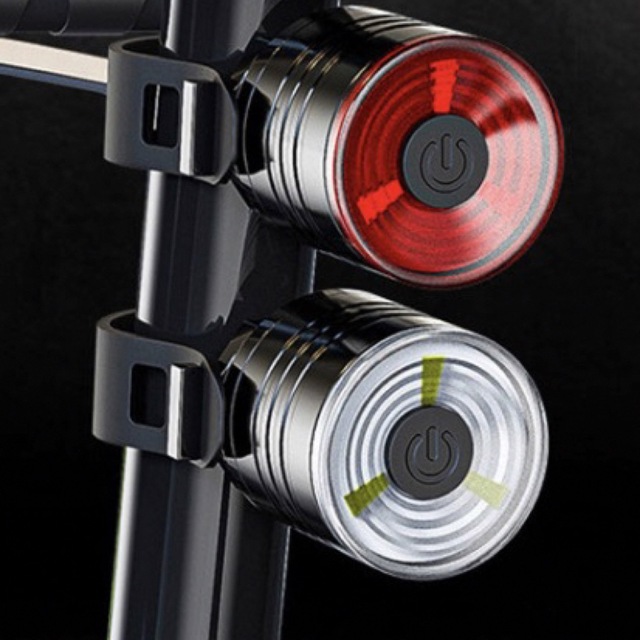 自転車ライト　白・赤　お得な2個セット　組合せ自由　高輝度　電池式　取付け簡単 スポーツ/アウトドアの自転車(パーツ)の商品写真