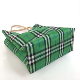 BURBERRY - BURBERRY バーバリー ノバチェック トートバッグ グリーン