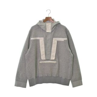 サカイ(sacai)のsacai サカイ パーカー 3(L位) グレー 【古着】【中古】(パーカー)