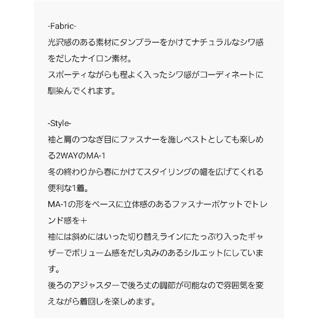 週末限定価格】メゾンスペシャル ビッグファスナーポケットMA1 即納