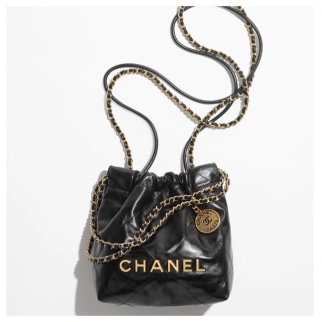 CHANEL - 1点限り◇CHANEL 22 ミニ ショルダーバッグ mini ブラックの