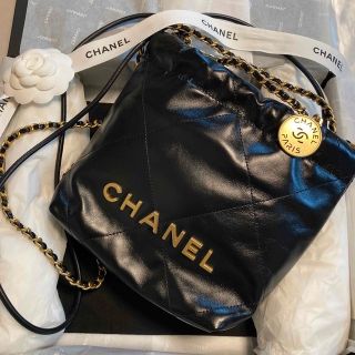CHANEL - 1点限り◇CHANEL 22 ミニ ショルダーバッグ mini ブラックの