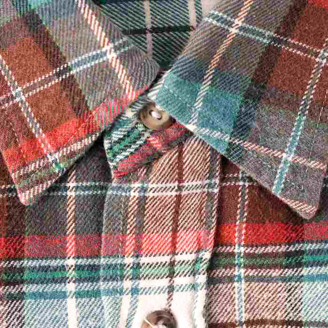 McGREGOR - マックレガー 長袖シャツ チェック柄 胸ポケット トップス