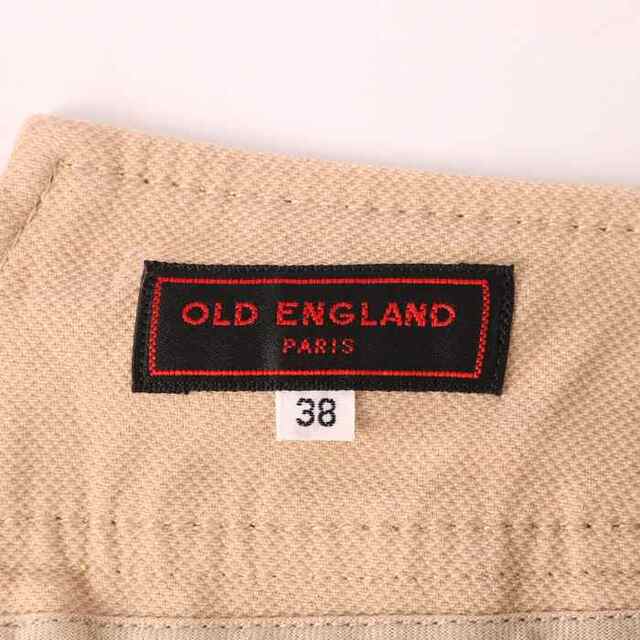 OLD ENGLAND(オールドイングランド)のオールドイングランド ロングパンツ 無地 ボトムス コットンパンツ 日本製 ストレッチ レディース 38サイズ ベージュ OLD ENGLAND レディースのパンツ(その他)の商品写真