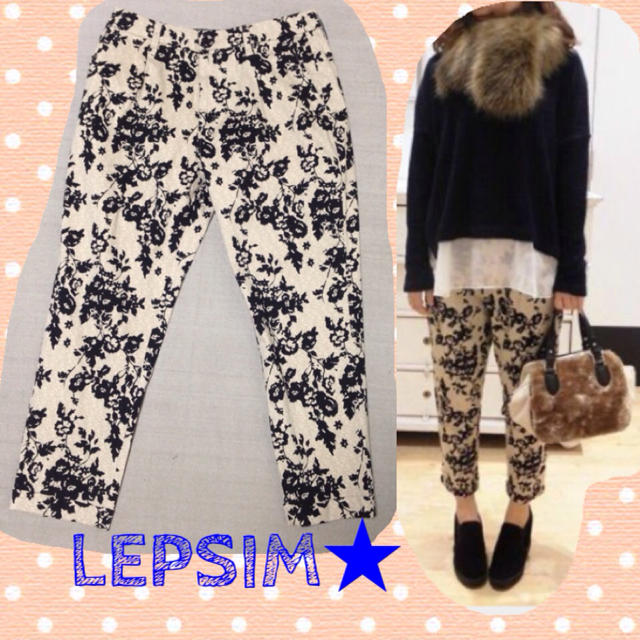 LEPSIM(レプシィム)のLEPSIM✳︎新品花柄トラウザーパンツ レディースのパンツ(カジュアルパンツ)の商品写真