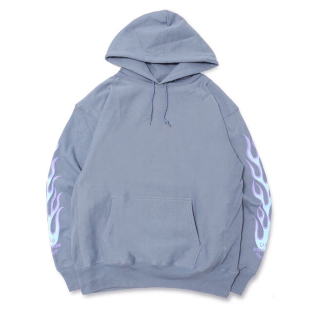 HIDE&SEEK  Flame Hooded Sweat Shirts