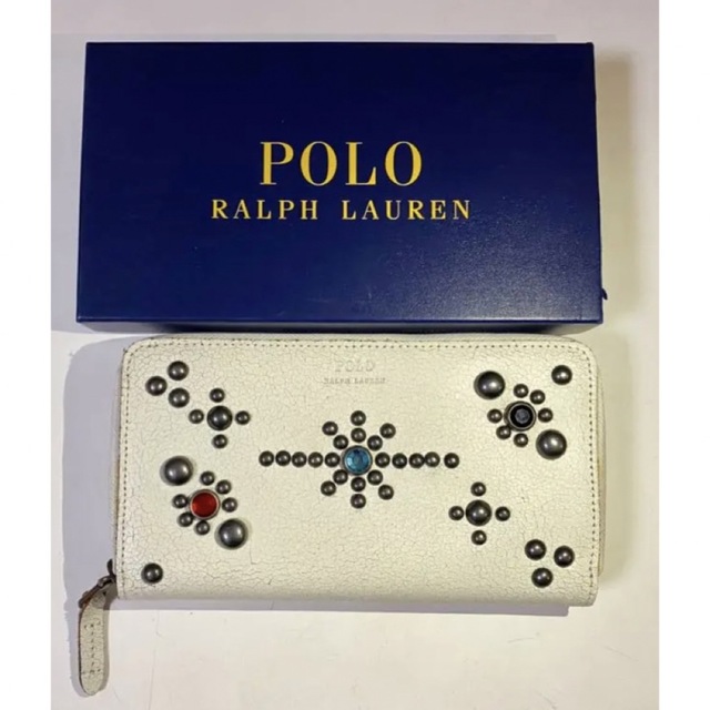 POLO RALPH LAUREN(ポロラルフローレン)のラルフローレン　長財布　レザー　スタッズ　財布 メンズのファッション小物(長財布)の商品写真