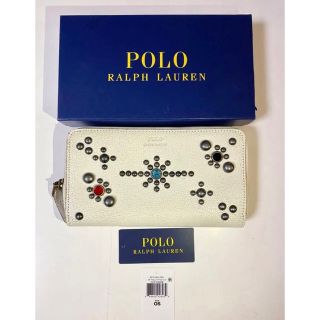 ポロラルフローレン(POLO RALPH LAUREN)のラルフローレン　長財布　レザー　スタッズ　財布(長財布)