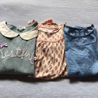 ユニクロ(UNIQLO)の春〜夏のトップス3点セット【130】(Tシャツ/カットソー)