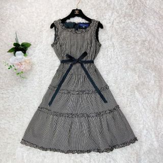 M'S GRACY - 美品 エムズグレイシー ギンガムチェック フリル 膝丈 ...