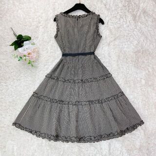 M'S GRACY - 美品 エムズグレイシー ギンガムチェック フリル 膝丈 ...