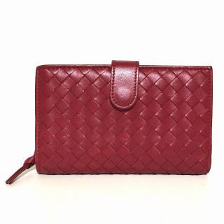 ボッテガヴェネタ(Bottega Veneta)のボッテガヴェネタ 2つ折り財布 レッド(財布)