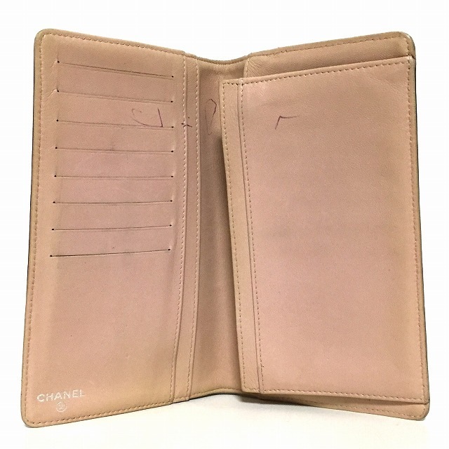 シャネル 長財布 - ダークブラウン レザー シャネル 長財布 - ダークブラウン レザー