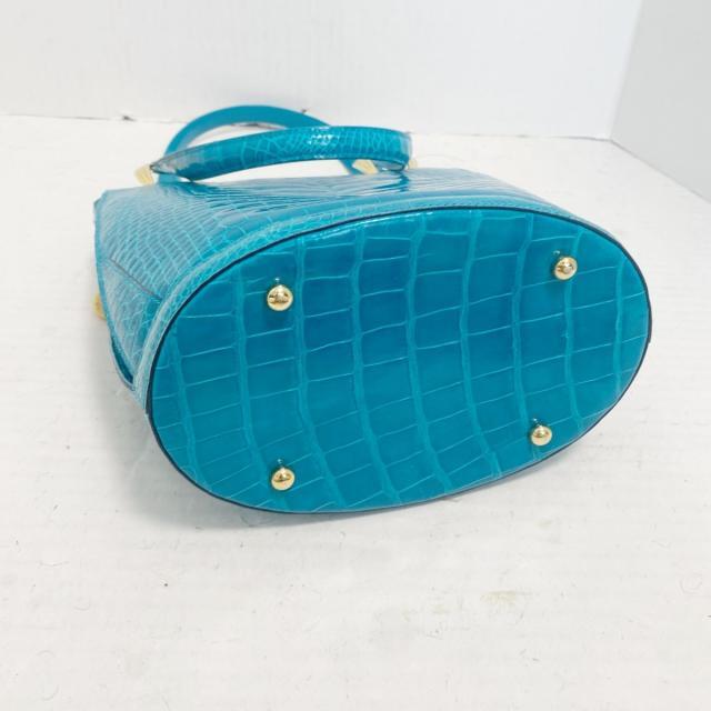 GRES(グレ)のグレ ハンドバッグ美品  - ブルーグリーン レディースのバッグ(ハンドバッグ)の商品写真