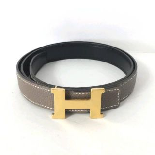 31200円買取オンライン 誠実 エルメス ベルト 95㎝ 黒 ノワール エタン