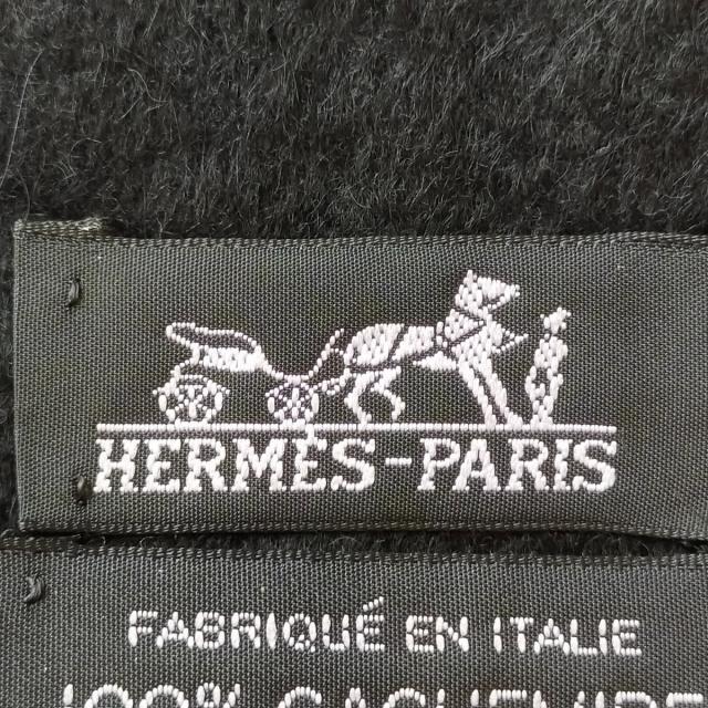 Hermes(エルメス)のエルメス ブランケット美品  - 黒 カシミヤ キッズ/ベビー/マタニティのこども用ファッション小物(おくるみ/ブランケット)の商品写真