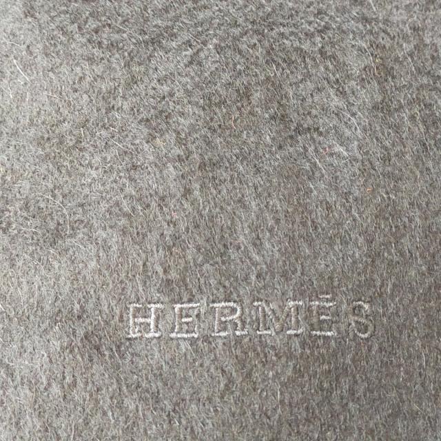 Hermes(エルメス)のエルメス ブランケット美品  - 黒 カシミヤ キッズ/ベビー/マタニティのこども用ファッション小物(おくるみ/ブランケット)の商品写真