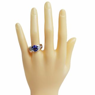 Pt900プラチナ リング・指輪 タンザナイト2.58ct ダイヤモンド0.78ct