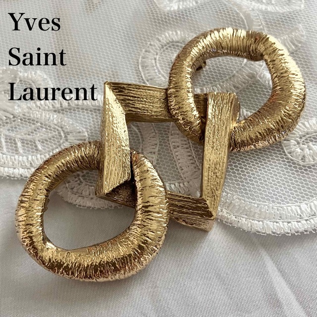 イブサンローラン ブローチ Yves Saint Laurent 可愛いクリスマス