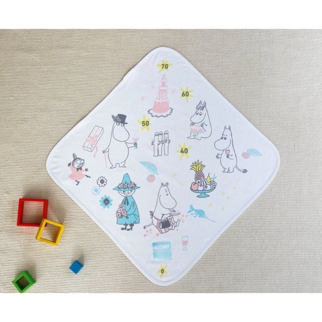 MOOMIN(ムーミン)の新品未開封　ムーミン　ベビー　新生児　おくるみ キッズ/ベビー/マタニティのこども用ファッション小物(おくるみ/ブランケット)の商品写真