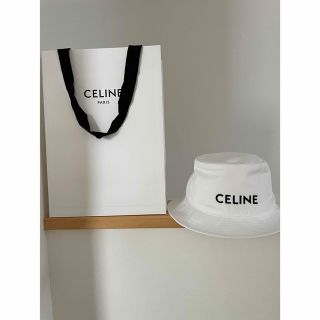 セリーヌ(celine)の大丸購入！セリーヌ　ホワイトコットンハット(ハット)