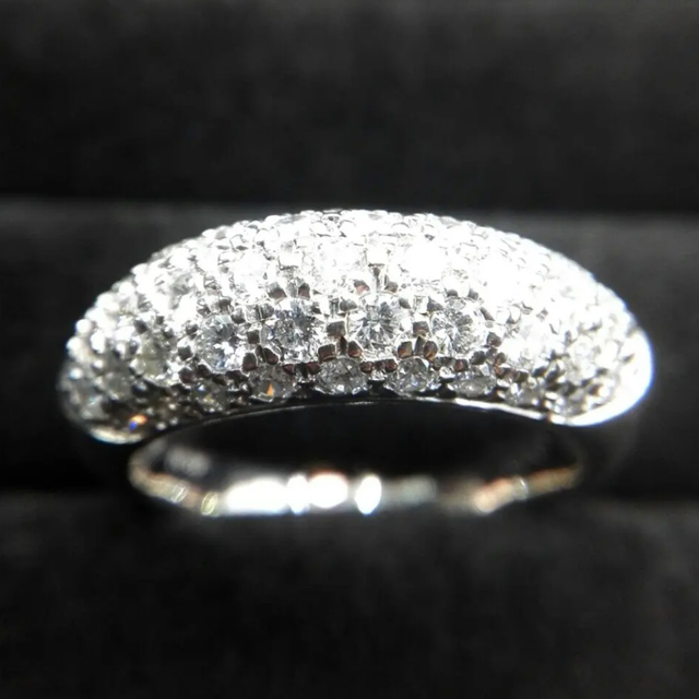 高品質☆ 1.00ct ダイヤモンド パヴェリング 鑑別書付き 新製品情報も