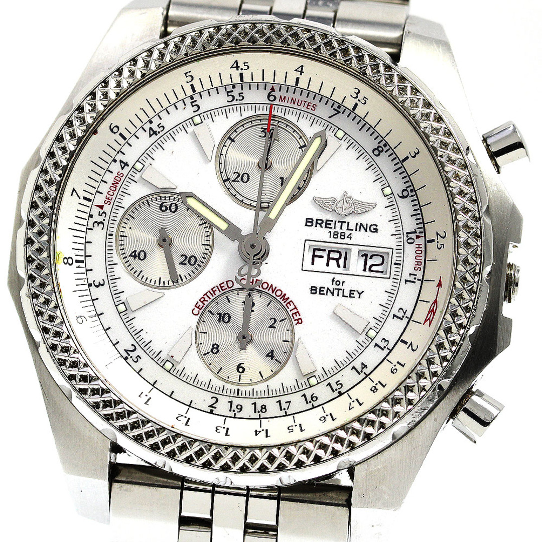 ジャンク ブライトリング BREITLING A13363 ベントレー GT レーシング クロノグラフ デイデイト 自動巻き メンズ _742155【ev15】