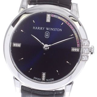 ハリーウィンストン(HARRY WINSTON)のハリーウィンストン HARRY WINSTON 083819 ミッドナイト K18WG クォーツ レディース 箱付き_722920(腕時計)