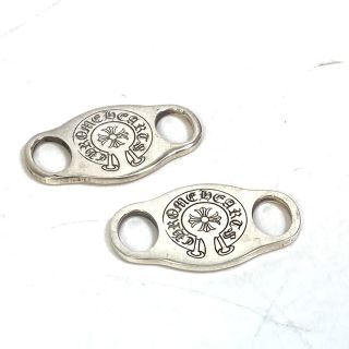 クロムハーツ(Chrome Hearts)のクロムハーツ CHROME HEARTS ホースシュー シューレース ディテール シューズアクセサリー 2個セット ペア インボイスコピー付き 雑貨 SV925 シルバー(キャップ)