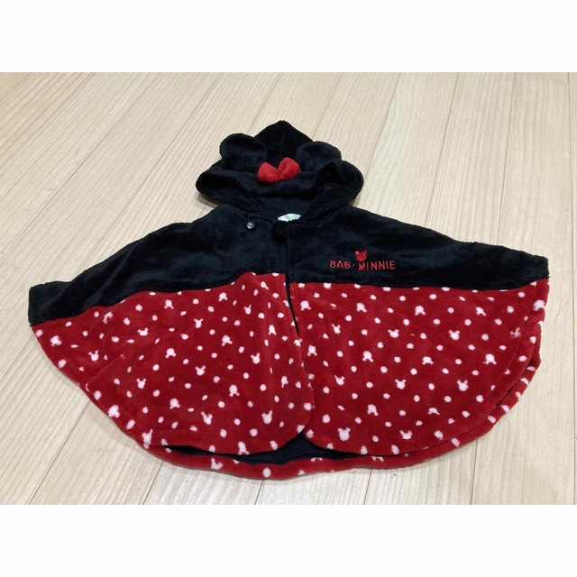 Disney(ディズニー)のミニー　ポンチョ　60〜70  美品 キッズ/ベビー/マタニティのベビー服(~85cm)(ジャケット/コート)の商品写真