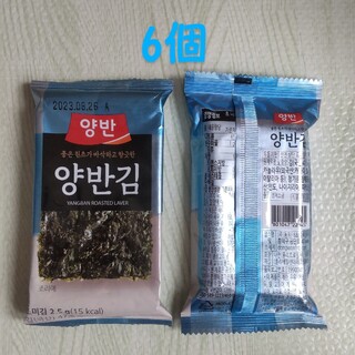 韓国海苔 味付け海苔 8切れ8枚入り ６パック(乾物)