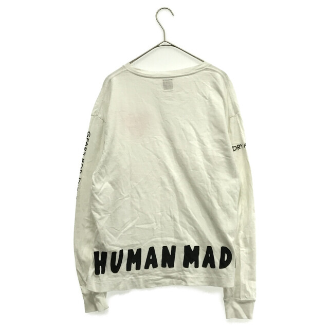 HUMAN MADE(ヒューマンメイド)のHUMAN MADE ヒューマンメイド HUMAN MADE HEART LOGO L/S TEE ハートロゴ ロングスリーブカットソー ホワイト メンズのトップス(Tシャツ/カットソー(七分/長袖))の商品写真