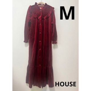 日本製！HOUSE ハウス　ルームウェア　ワンピース　Mサイズ(ルームウェア)