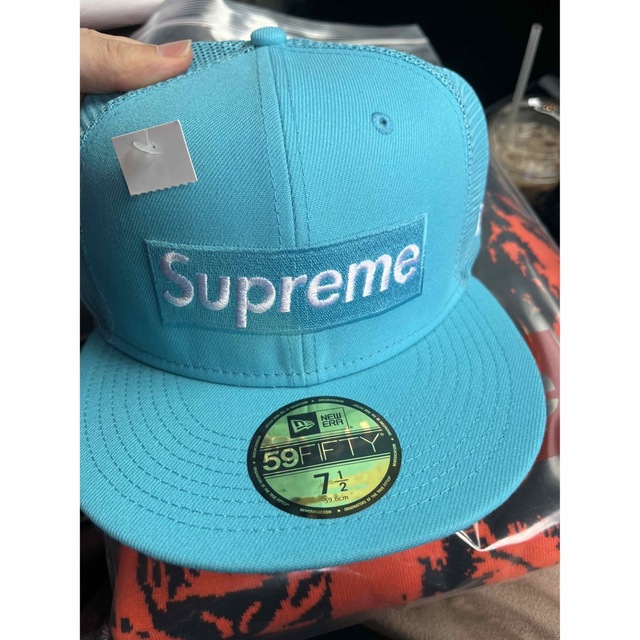 メンズSupreme Box Logo Mesh Back New Era "Blue