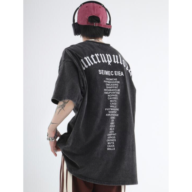 ヴィンテージ加工 オーバーサイズ Tシャツ ヴィンテージ加工 オーバーサイズ Tシャツ