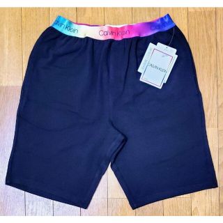 カルバンクライン(Calvin Klein)のカルバンクライン　新品　メンズ　スウェットショートパンツ(レインポ/ブラックS)(ショートパンツ)