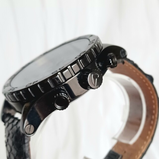 BIGサイズ!【NIXON ニクソン】メンズ 腕時計 51-30 蛇革ベルト