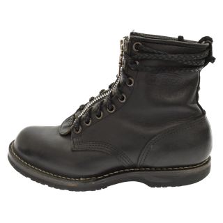 クロムハーツ(Chrome Hearts)のCHROME HEARTS クロムハーツ ×WESCO FIREMAN ウエスコ ファイヤーマン センターダガージップレースアップレザーブーツ 9.5E ブラック(ブーツ)