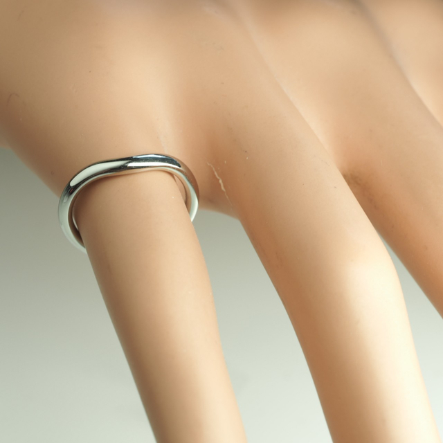 TIFFANY&Co. ティファニー Pt950カーブドバンドリング 5号 | testes