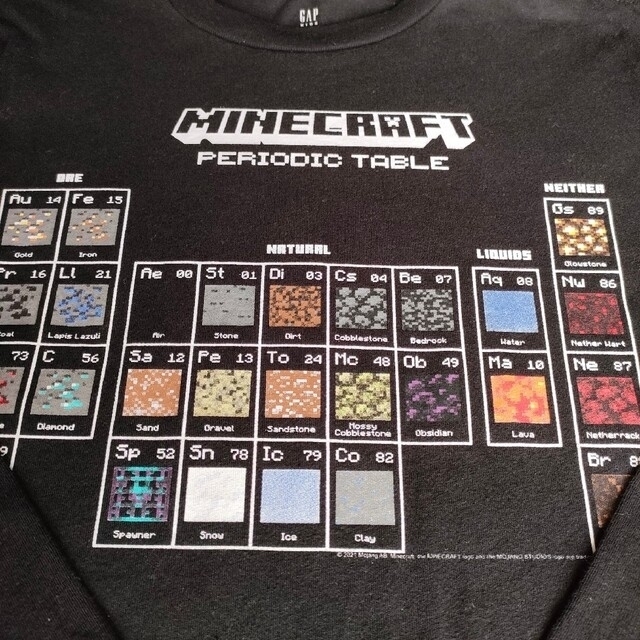 GAP(ギャップ)のとても美品☆GAP☆minecraftコラボ　マインクラフト　sizeXL キッズ/ベビー/マタニティのキッズ服男の子用(90cm~)(Tシャツ/カットソー)の商品写真