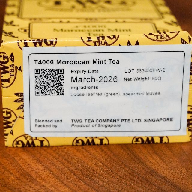 TWG 【2個セット】Moroccan Mint Tea モロッカンミントティー 食品/飲料/酒の飲料(茶)の商品写真