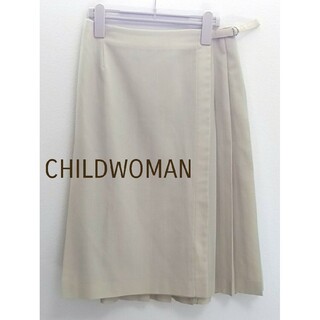 チャイルドウーマン(CHILD WOMAN)のchildwoman プリーツ ラップスカート(ひざ丈スカート)