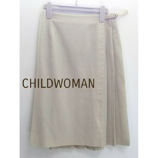 チャイルドウーマン(CHILD WOMAN)のchildwoman プリーツ ラップスカート(ひざ丈スカート)