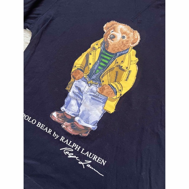 美品 ポロ ラルフローレン ポロベア トップス Tシャツ ロンT ネイビー 人気