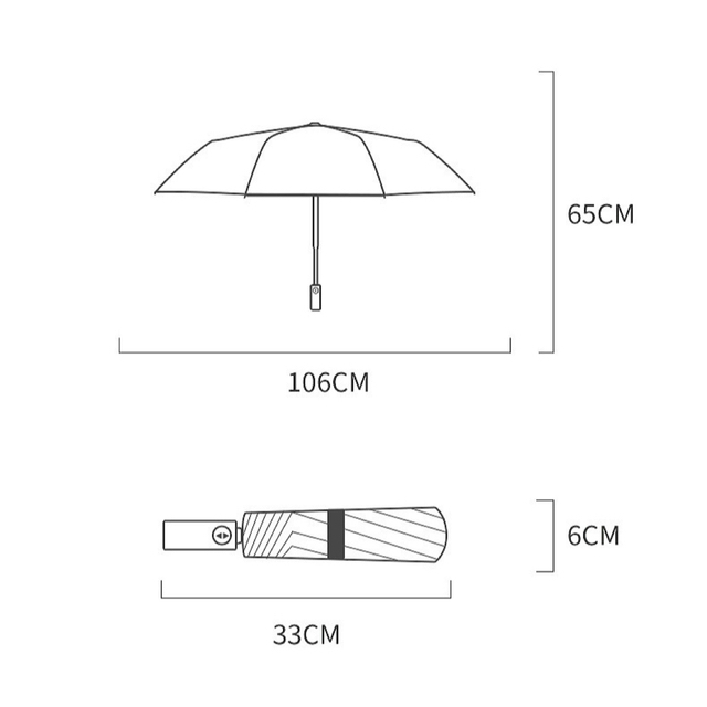 折りたたみ 傘 大きい レディース 12本骨自動開閉 収納ポーチ付き メンズのファッション小物(傘)の商品写真
